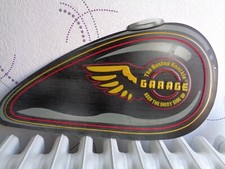 TOLE METAL RESERVOIR MOTO GARAGE 46 X 24,5 CMS NON PLAQUE EMAILLEE ANCIENNE
