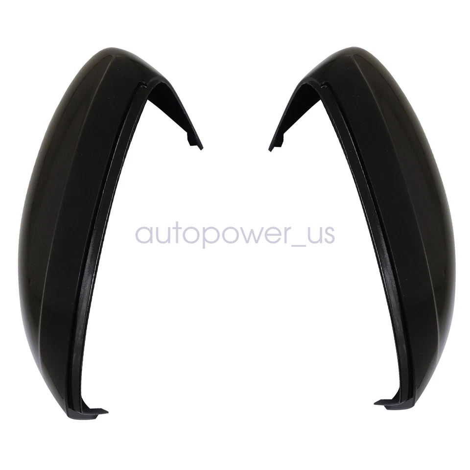 Cubierta del espejo retrovisor izquierdo y derecho para Volkswagen Tiguan 2018 - 2022 negro brillante Foto 3 de 4