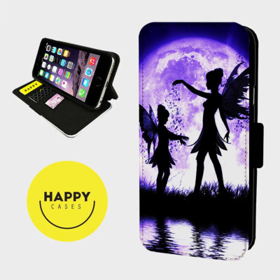 MAGIC FAIRY BIG MOON - Kunstleder Flip Handyhülle - iPhone/Samsung