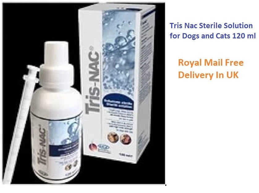 BRANDED Tris Nac Sterile Solution for Dogs and Cats 120ml