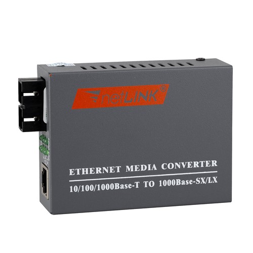 Ethernet to Fiber Optic Converter Gigabit Network LAN Extender SC Duplex Cat6 - Picture 9 of 12