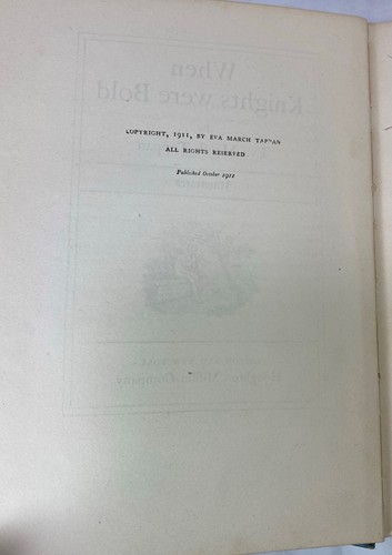 When Knights Were Bold by Eva March Tappan, 1911 Hardcover - Picture 6 of 8