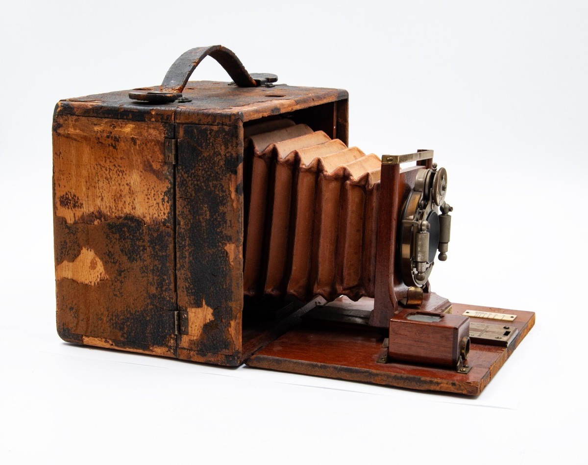 1899 ROCHESTER 4x5 Premo B Wood & Brass Folding Camera In
