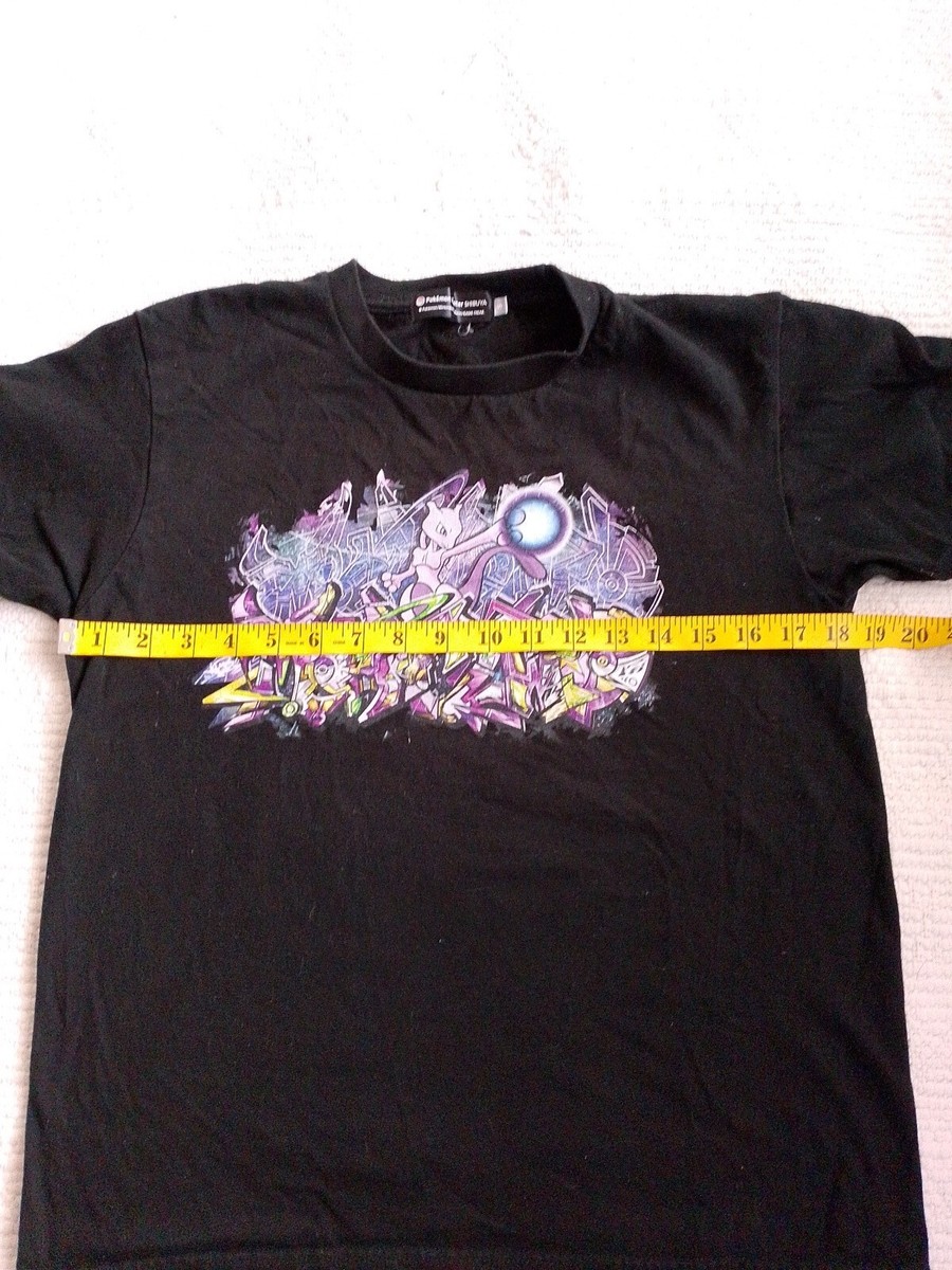 Pokémon Center Shibuya Mewtwo Black Shirt Mens Small Nintendo