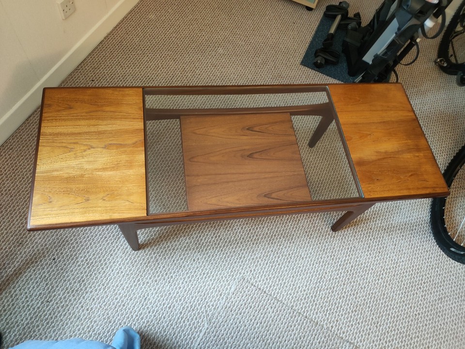G Plan Teak and Glass Coffee Table Retro Danish Vintage Midcentury eBay