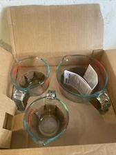 Pyrex Measuring Cup Set Durable High-Quality Tempered Glass Microwave Safe 3-pcs