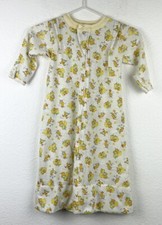 Vintage 70s Carters Infant Baby Gown Layette Sleeping Bag Circus Clowns USA Made