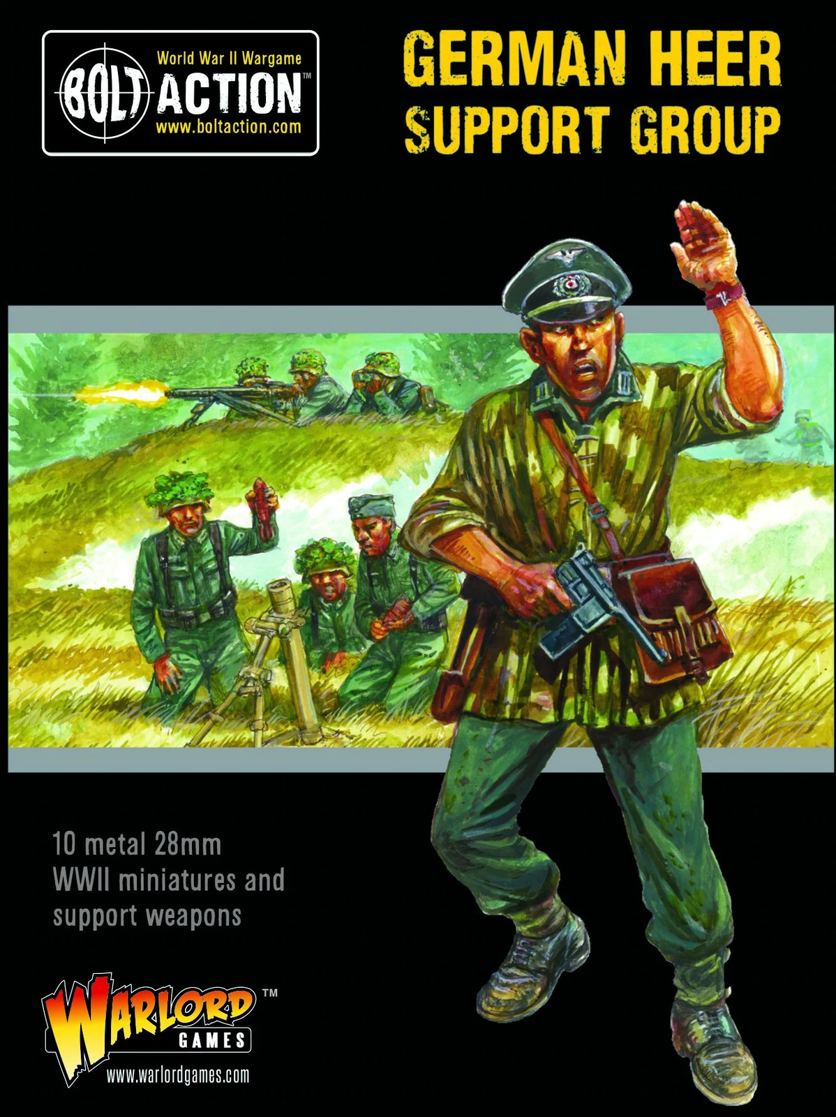Bolt Action - German Heer support group - Warlord Games
