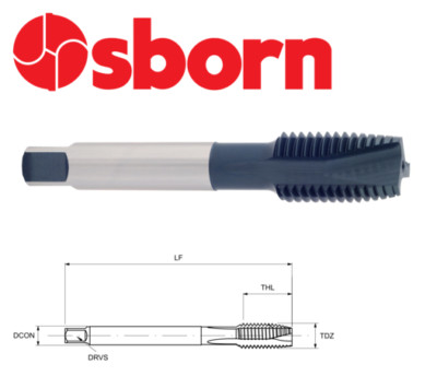 SPIRALSPITZENGEWINDEBOHRER M12 x 1,75 BLAU WIZARD HSS ISO TYP OSBORN EUROPA F0130475 P97