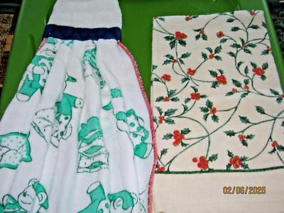 2-NEW Kitchen Towels Super Absorbent 100% Cotton 