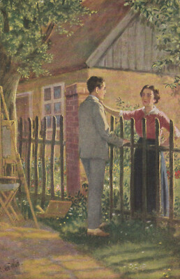 Art Postcard R.de Witt ''Young Love'', Historical