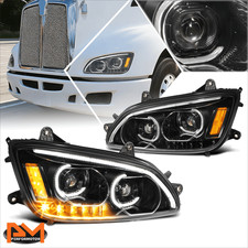 Faro proyector doble señal de giro LED DRL + señal de giro para 08-19 Kenworth T170 T370 T660