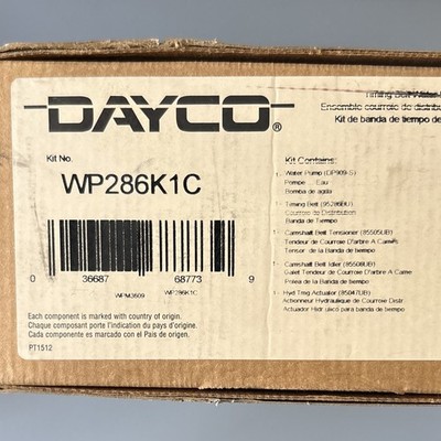 Dayco WP286K1C Engine Timing Belt Kit with Water Pump