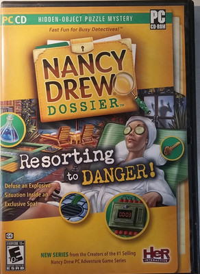 Nancy Drew Dossier: Resorting to Danger! PC Hidden Object Puzzle Manuel included