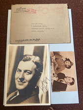 John King signed photo looks pre printed Envelope & Clipping