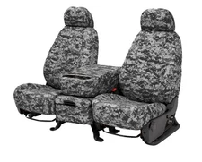 CalTrend Car Seat Covers Fit Ford F-150 2015-2020 Urban Camouflage Custom Front