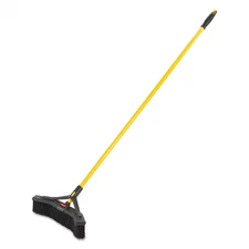 Maximizer 18 In. Polypropylene Push-To-Center Broom in Yellow/Black