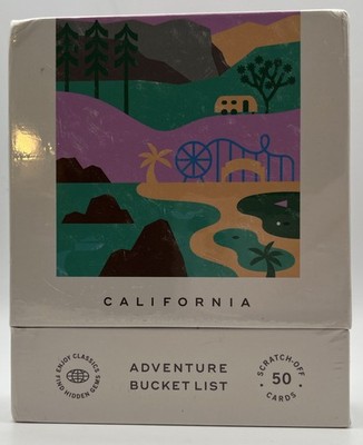 California Adventure Bucket List 50 Scratch-Off Cards On the Go Activities READ