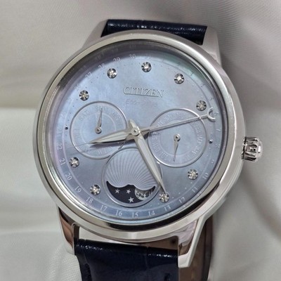 [Working] Citizen Eco-Drive Moon Phase Pointer Date Blue Dial
