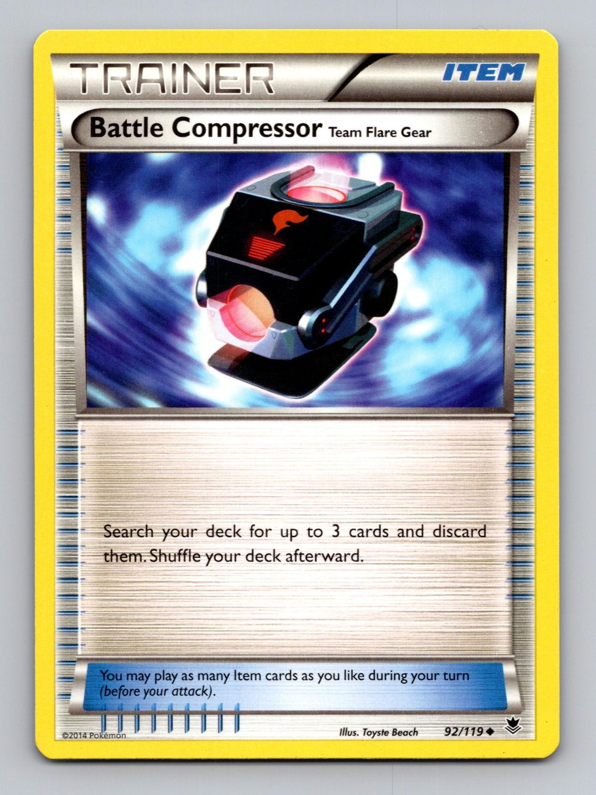 Pokemon TCG Battle Compressor Team Flare Gear 92/119 Phantom Forces Regular NM/M