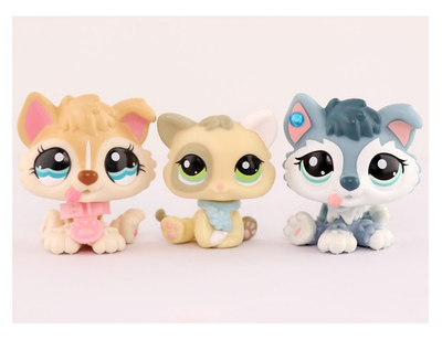 #ad #ad 3Pcs LPS Mini Pet Husky Kitten with Accessories Figure for Kid Lover Xmas Gift $21.99