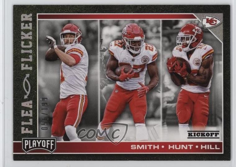 2017 Playoff Flea Flicker Kickoff /199 Alex Smith Kareem Hunt #13 Rookie RC 0e6p