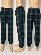 Old Navy Men Sleepwear XL Green Lounge Pants Plaid Pajama flannel
