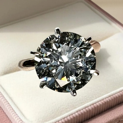 6,00 Karat Rundschliff Diamant Verlobungsring IGI Lab Created 14k Multi-Tone ...