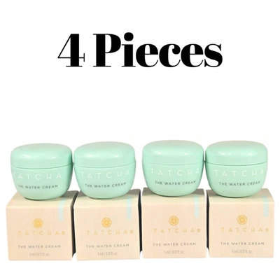 4pc Tatcha The Water Cream 5ml Mini Travel Size Set 20ml Total New - Image 1 of 4
