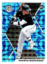 2021 Panini Mosaic #289 Yermin Mercedes Blue Camo