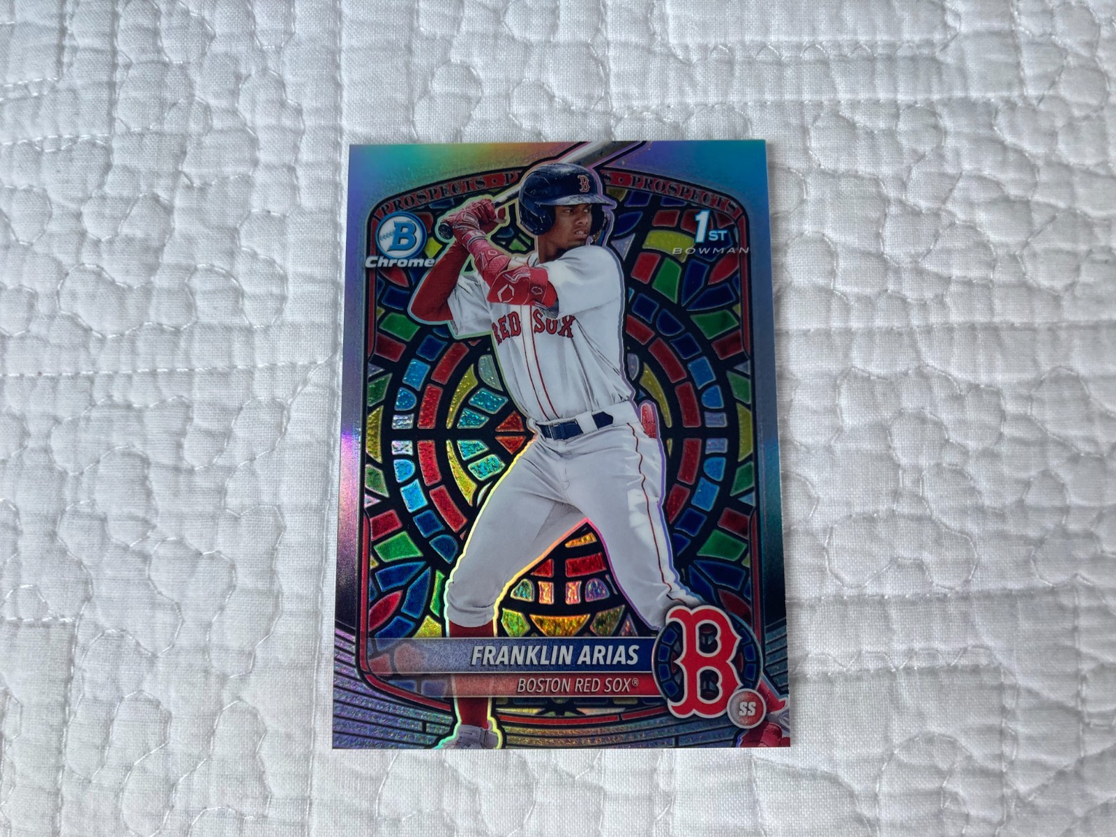 Franklin Arias 2025 Bowman Etched In Stained Glass BCP-67 Boston Red Sox