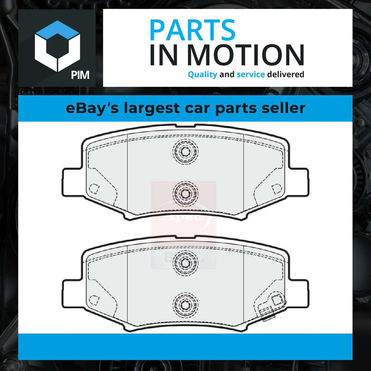 Brake Pads Set fits DODGE NITRO 3.7 Rear 06 to 12 EKG 68003776AA V2013776AA New - Image 5