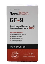 Novex Biotech GF-9 GH Boosting Supplement 84 Count - EXP 06/2026