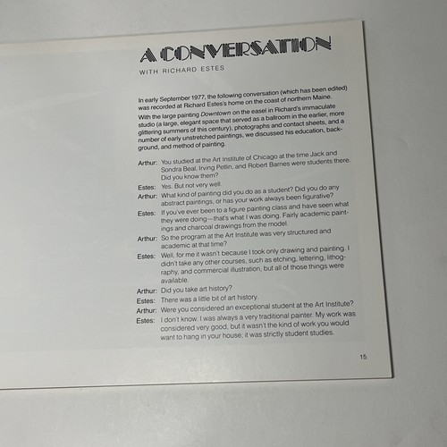 Richard Estes: The Urban Landscape 1981 MFA Boston Artist Monograph Softcover - Picture 14 of 23