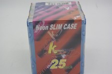 New KHypermedia 25 Pack Neon Slim CD DVD Jewel Cases Storage Storage Sealed