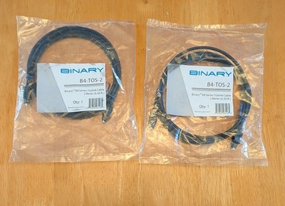 Binary B4-TOS-2- Digital Audio Cable, 2 Meter ( 6.56 FT )-Lot of 2 NEW!