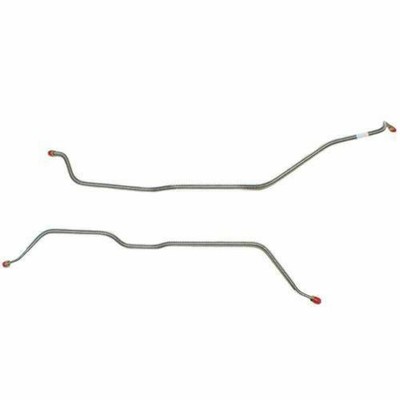 For GMC C25/C2500 Pickup 1971-1972 Rear Axle Brake Lines 2WD 8Lug-TRA7103SS-CPP