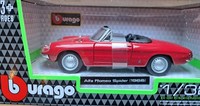 Alfa Romeo Spider 1966 Rot Oldtimer Modelauto Ca. 13Cm *Neu* 1:32
