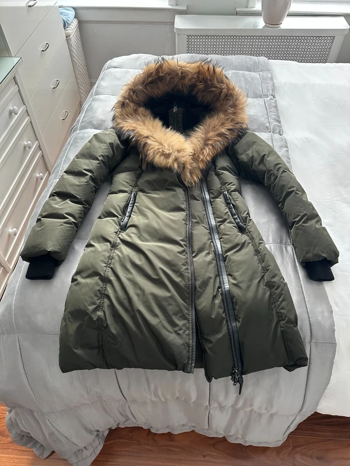 Mackage ADALI Down Coat with Fox Fur Signature Mackage Collar NWT Size Small / P - Image 4 of 4