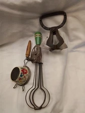 Vintage Batter/Egg Beater, Strainer/Sifter, And Food Chopper