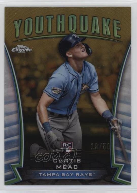 2024 Topps Chrome Youthquake Gold Refractor 19/50 Curtis Mead Rookie RC 5f8