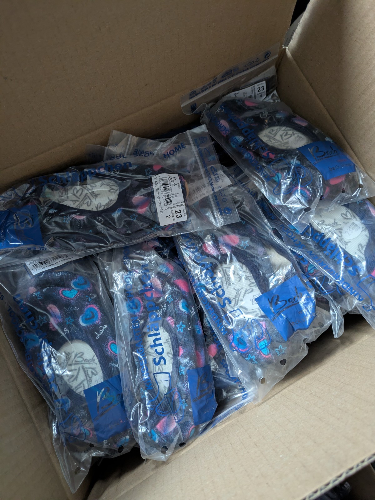 JOB LOT 30 Pairs NEW Beck Girls Gym Dance Shoes UK 6 EU 23 Wholesale Bulk