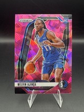 2024-25 Panini Prizm #255 Melvin Ajinca Prizms Pink Ice