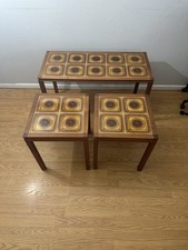 Mid Century Modern Scandinavian Teak Inlaid T...