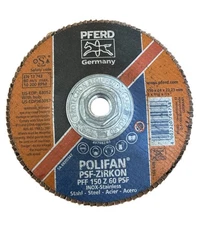 Pferd 63057 6" X 7/8 Polifan Flap Disc 60 grit stainless psf-zirkon
