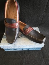 sperry top sider NAVIGATOR  Black/amaretto Driving Loafer Men 12M 0238360 NWB 