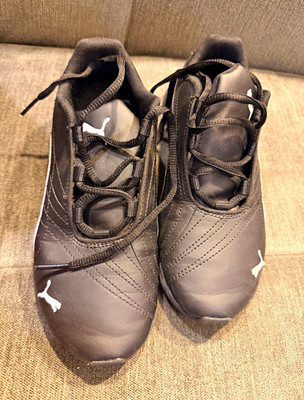 PUMA Ella Lace-Up Women s Low Top Lace-Up Leather Sneakers Black/White 2023