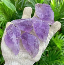 Raw Lavender Amethyst Stone Rough Crystal Healing Chunk Mineral Specimen Gifts