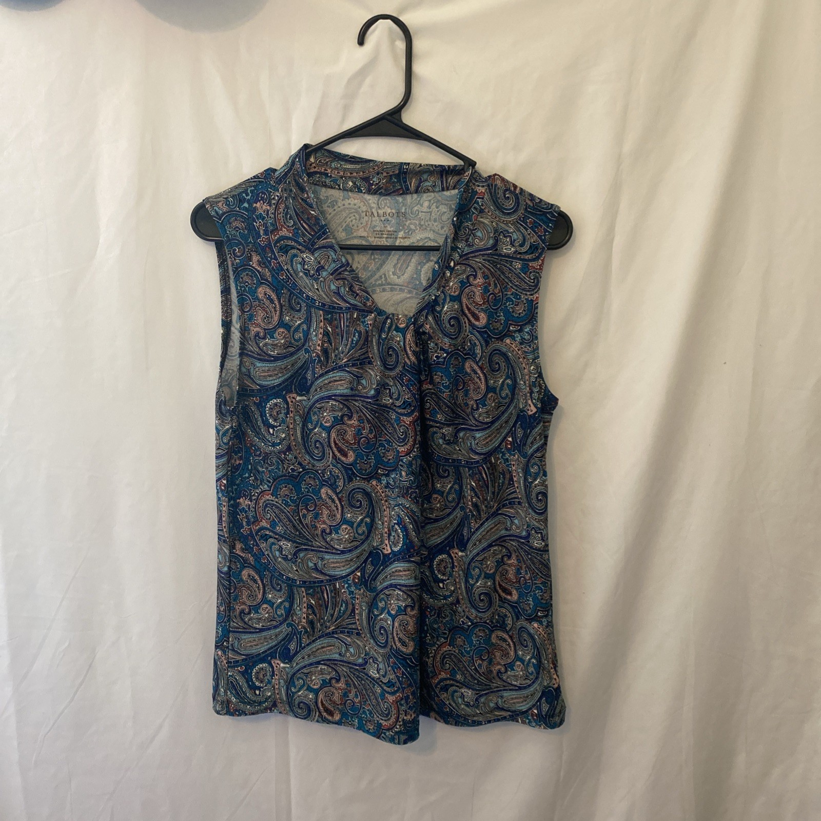 Talbots Medium Floral Sleeveless Blouse for Spring Dressy or Casual Wear