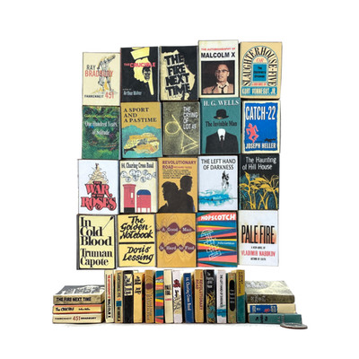 1:6 Scale MODERN CLASSIC BOOKS 22 Pc Prop Books Faux Playscale